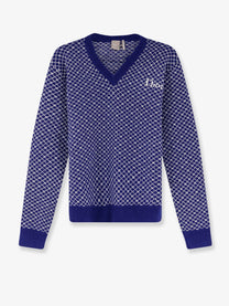 Dior Men's Wool Sweater Blue