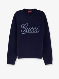 Gucci Men's Gucci Intarsia Sweater Blue