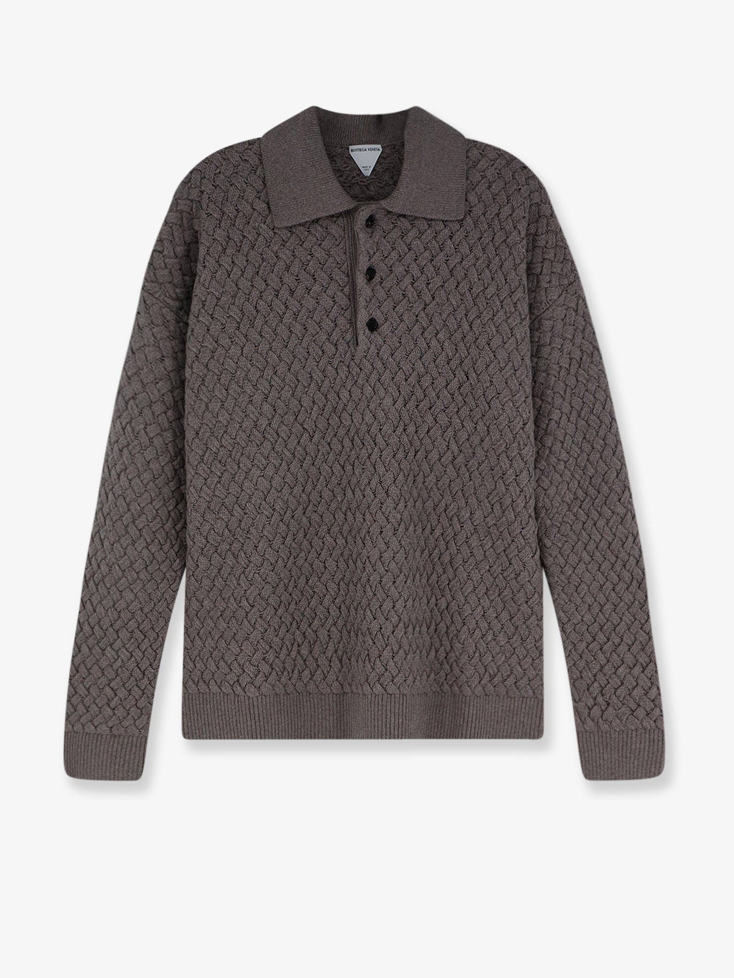 Bottega Veneta Men's Wool Sweater RIVERBED MELANGE