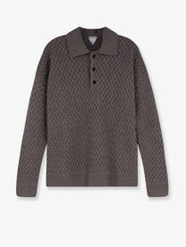 Bottega Veneta Men's Wool Sweater RIVERBED MELANGE