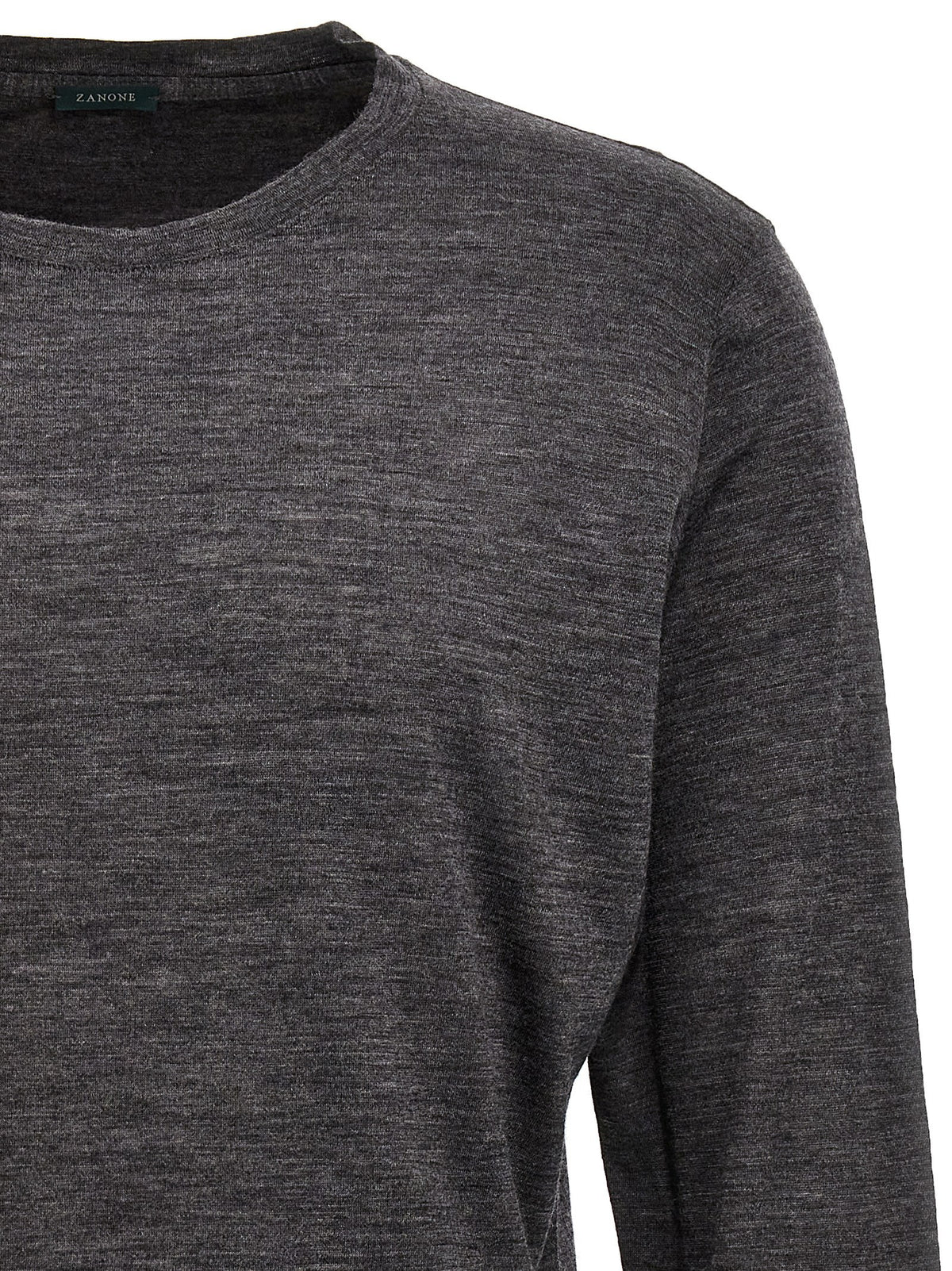 Zanone Wool Sweater Grey, view 3
