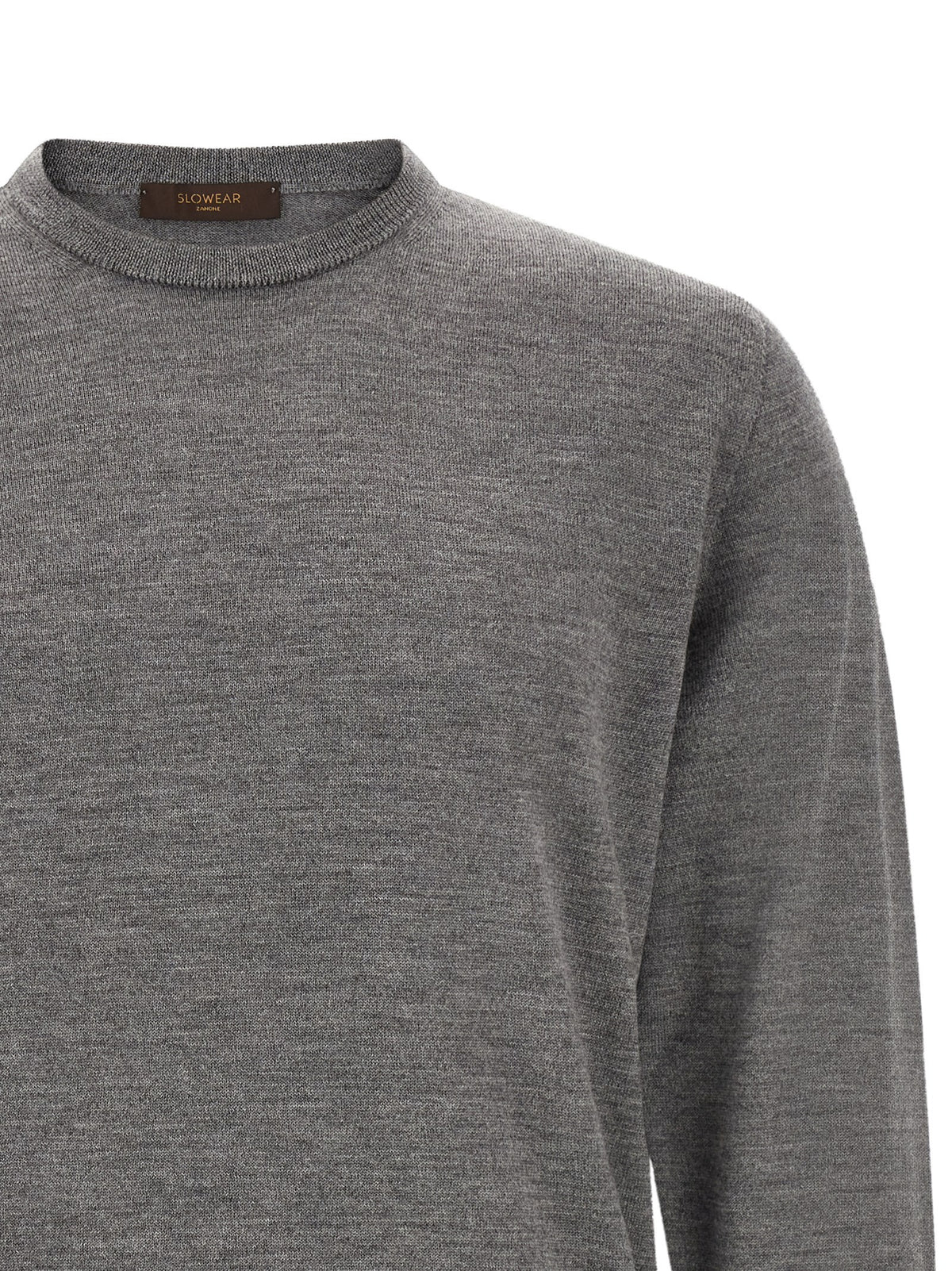 Zanone Wool Sweater Grey, view 3
