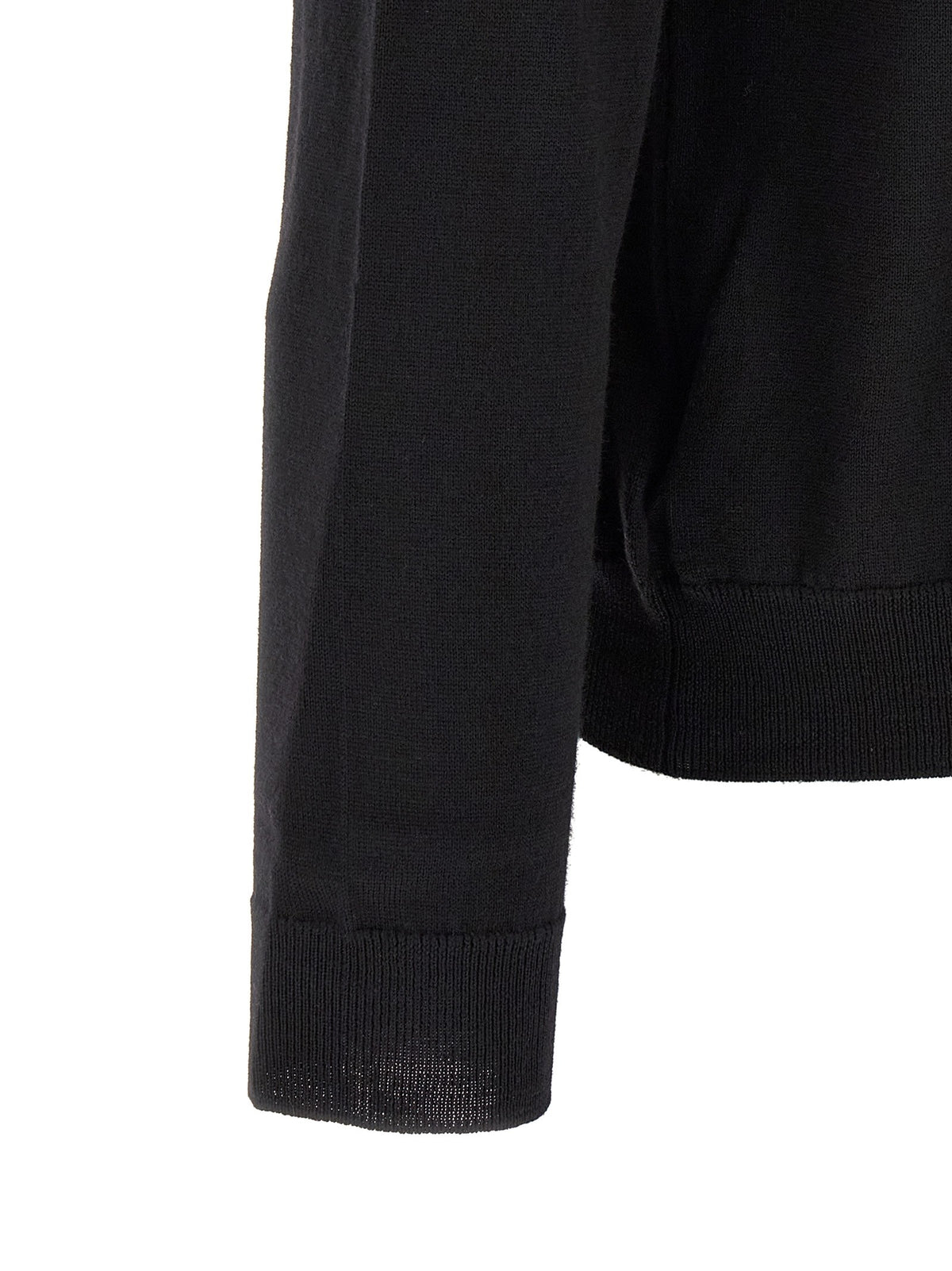 Zanone Wool Sweater Black, view 4