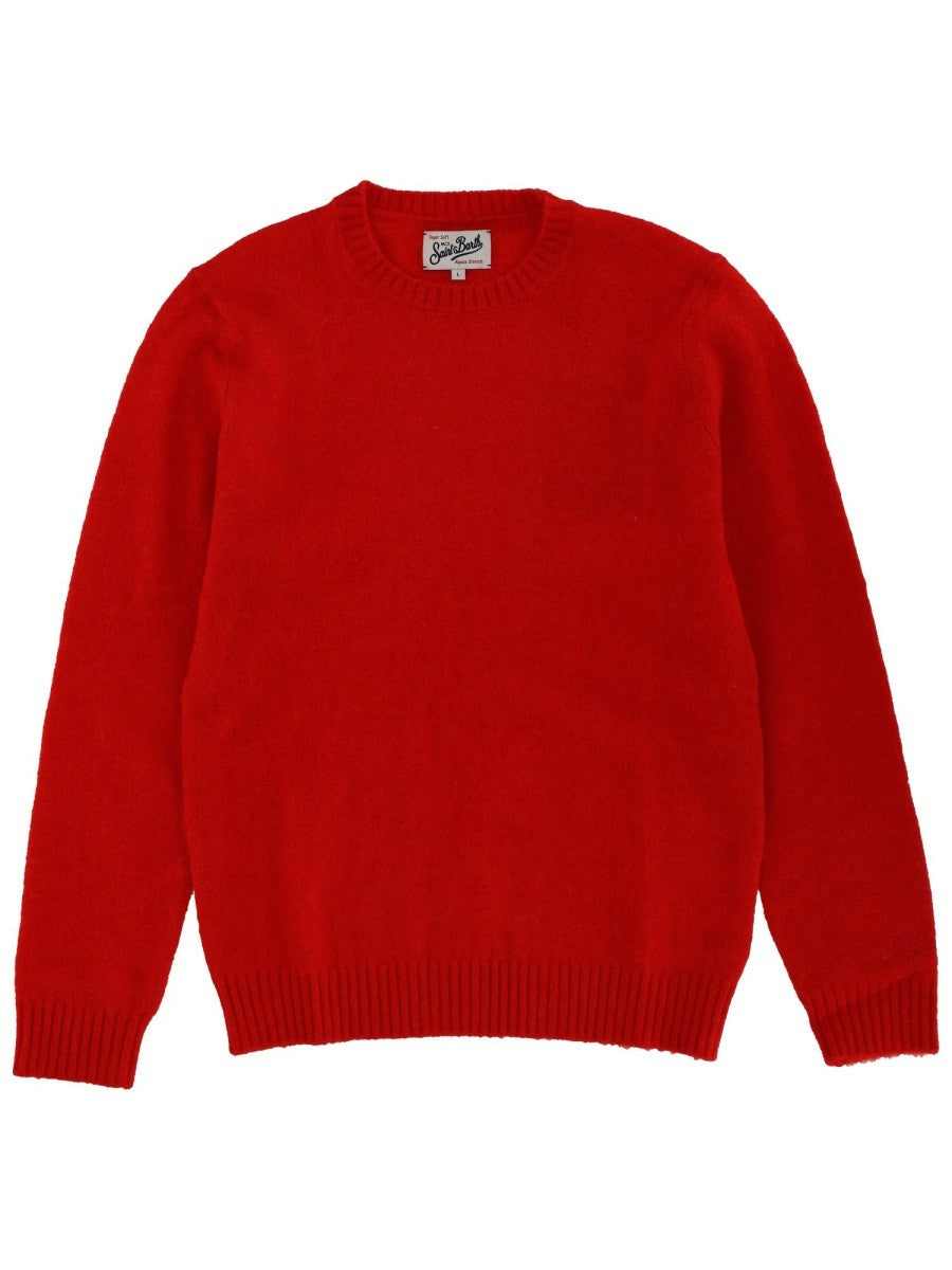 Mc2 Saint Barth Men's Wool Sweater Red Mc2 Saint Barth