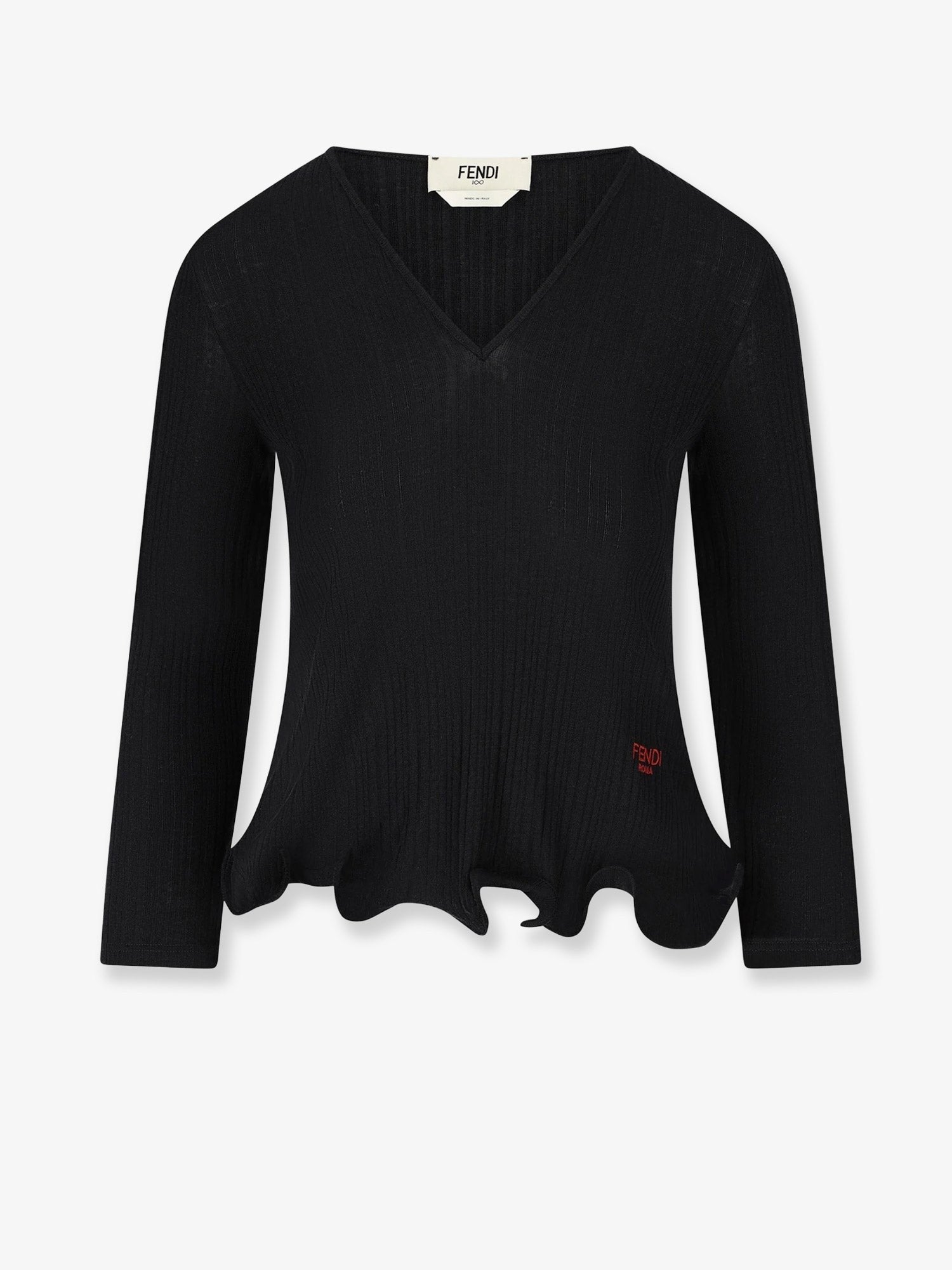 Fendi Women's Wool Sweater Black