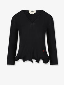 Fendi Women's Wool Sweater Black