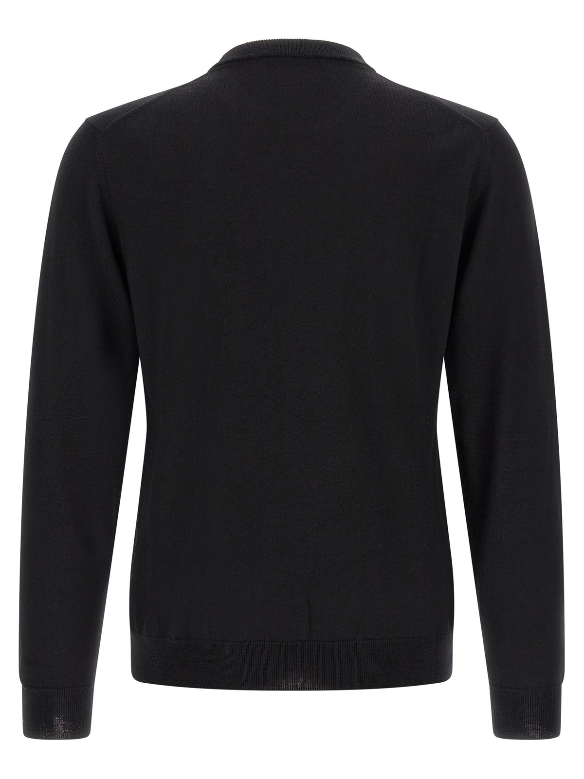 Zanone Wool Sweater Black, view 2