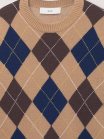 DUNST Men's Wool Sweater Beige