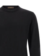 Zanone Wool Sweater Black, view 3