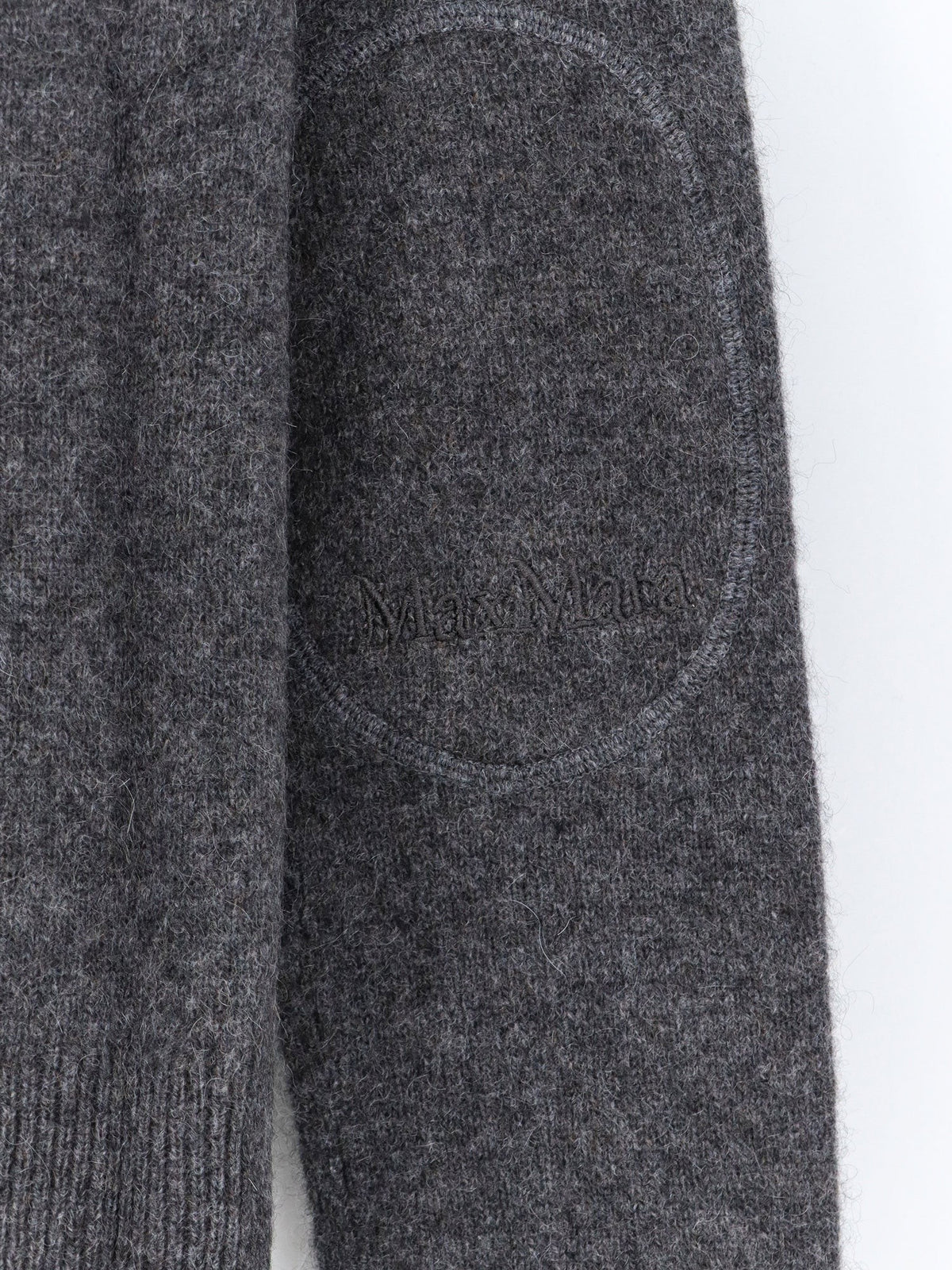 S MAX MARA Women's Wool Sweater Grey, view 3