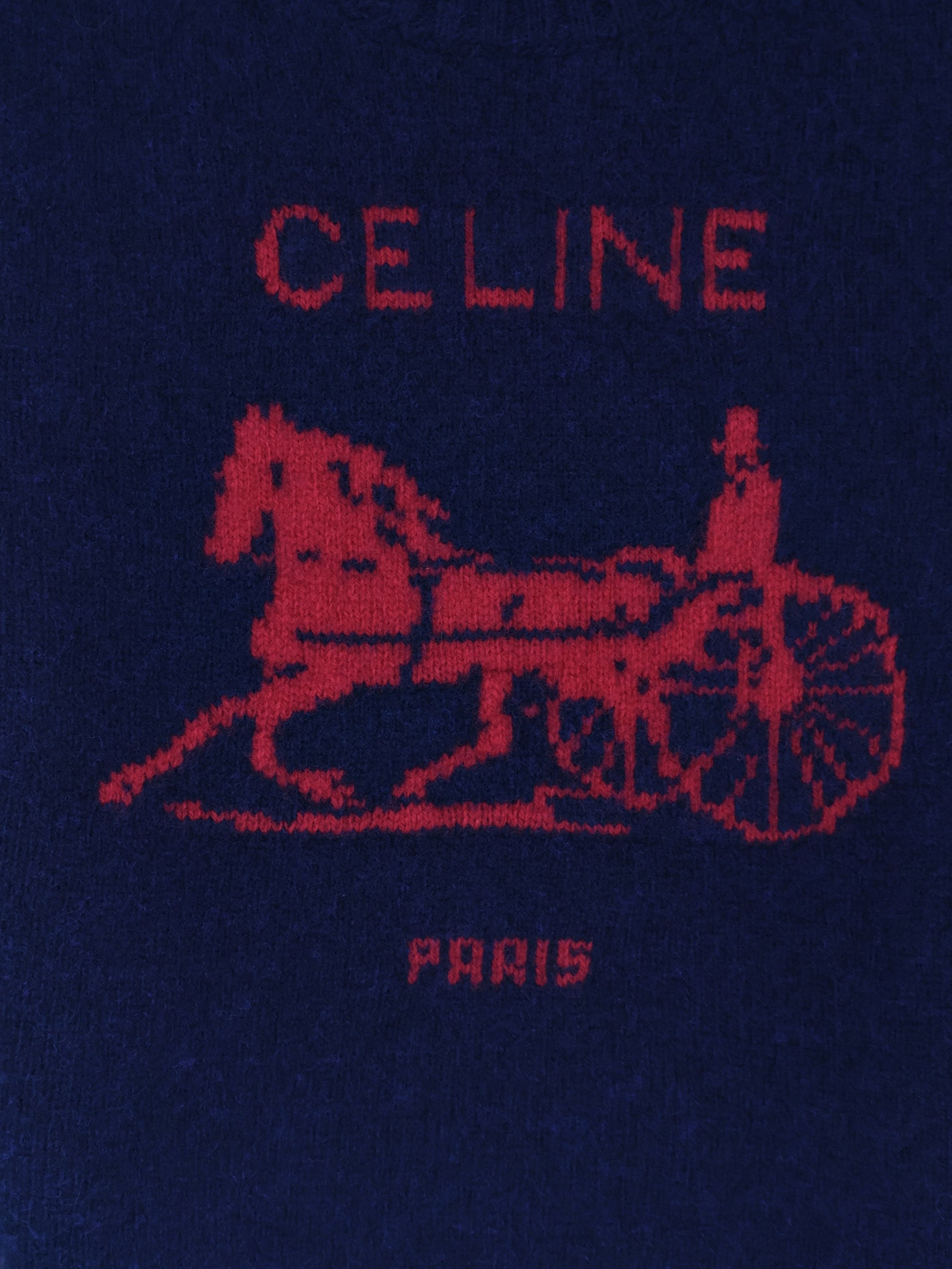 Celine Women's Wool Sweater Blue