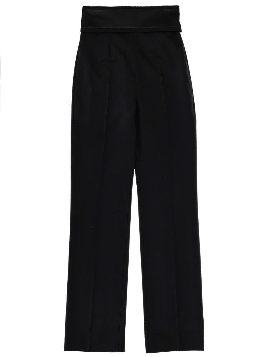 Alexander McQueen Women's Wool Tailored Pants Black