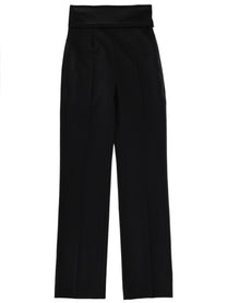 Alexander McQueen Women's Wool Tailored Pants Black