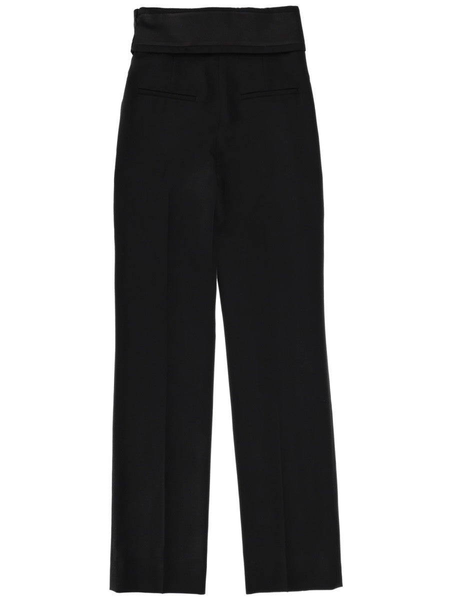 Alexander McQueen Women's Wool Tailored Pants Black