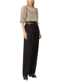 Chloé Women's Wool Tailored Pants Black