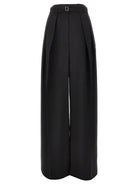 Sportmax Women's Wool Tailored Pants Black