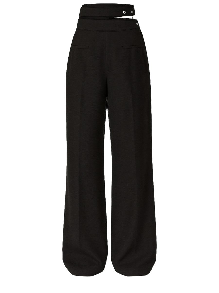 Chloé Women's Wool Tailored Pants Black