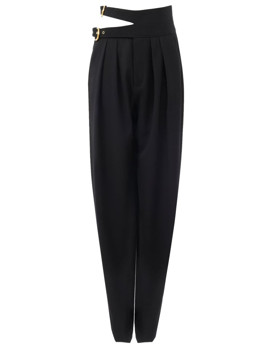 Chloé Women's Wool Tailored Pants Black