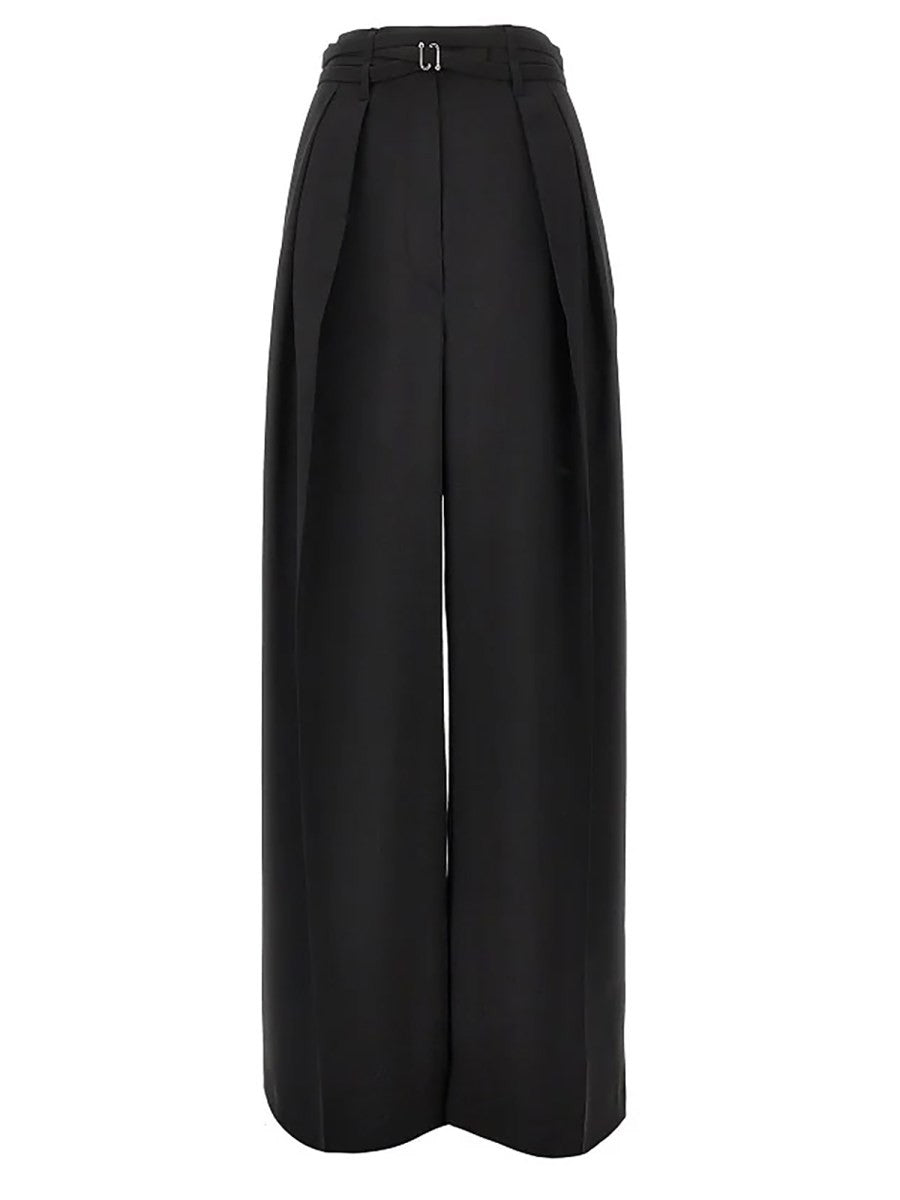 Sportmax Women's Wool Tailored Pants Black