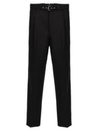 PRADA Wool Tailored Trousers Black