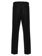 PRADA Wool Tailored Trousers Black, view 2