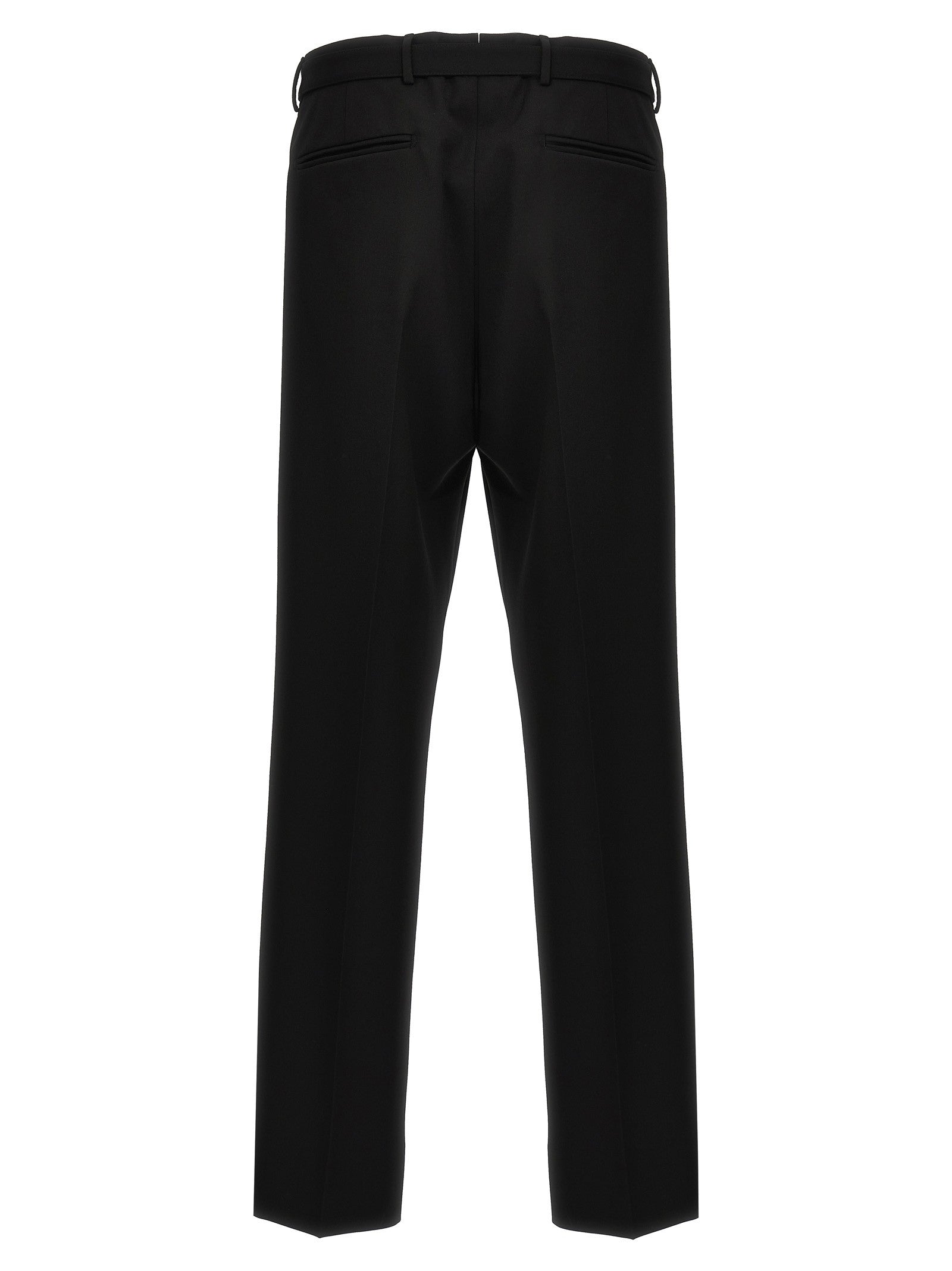 PRADA Wool Tailored Trousers Black
