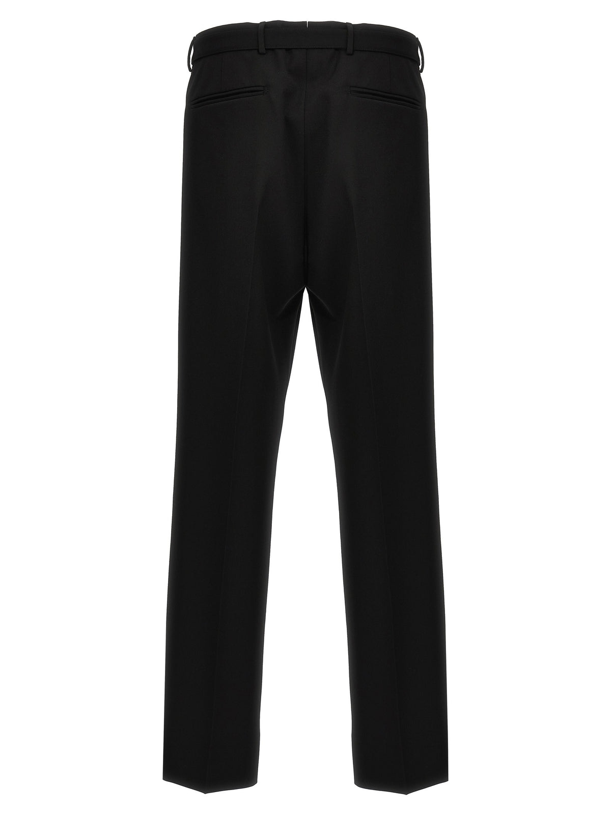 PRADA Wool Tailored Trousers Black, view 2