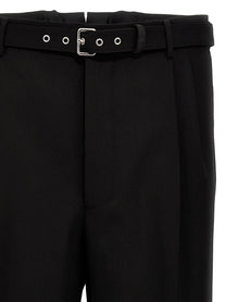 PRADA Wool Tailored Trousers Black