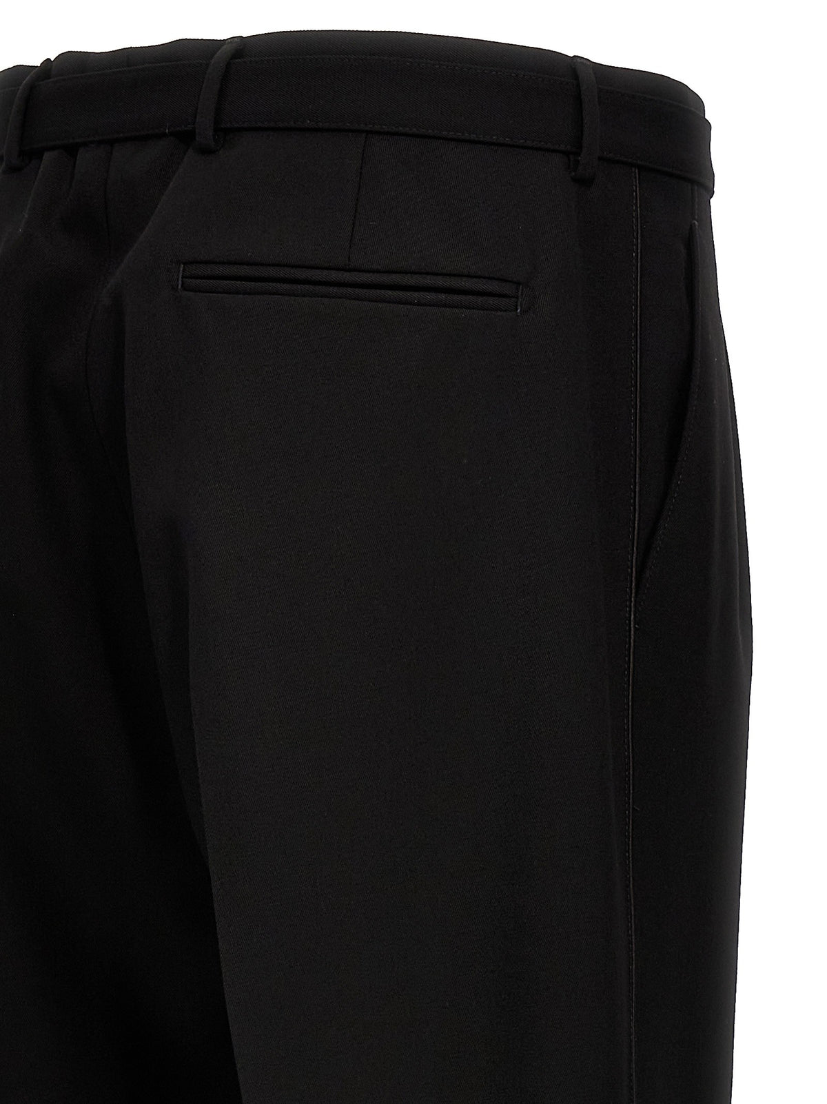 PRADA Wool Tailored Trousers Black, view 5