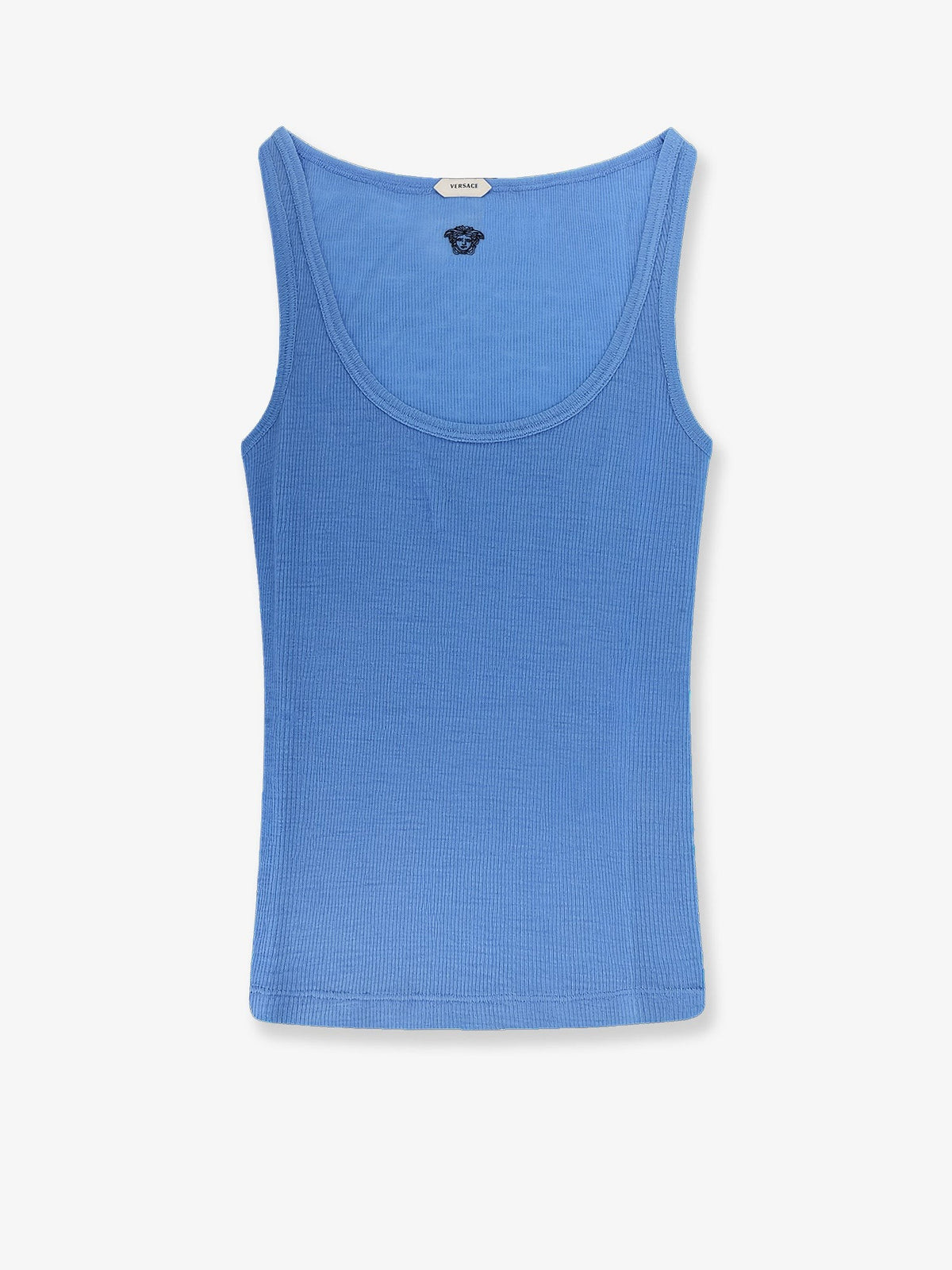 Versace Women's Wool Tank Top Blue