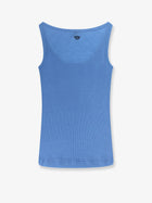 Versace Women's Wool Tank Top Blue, view 2