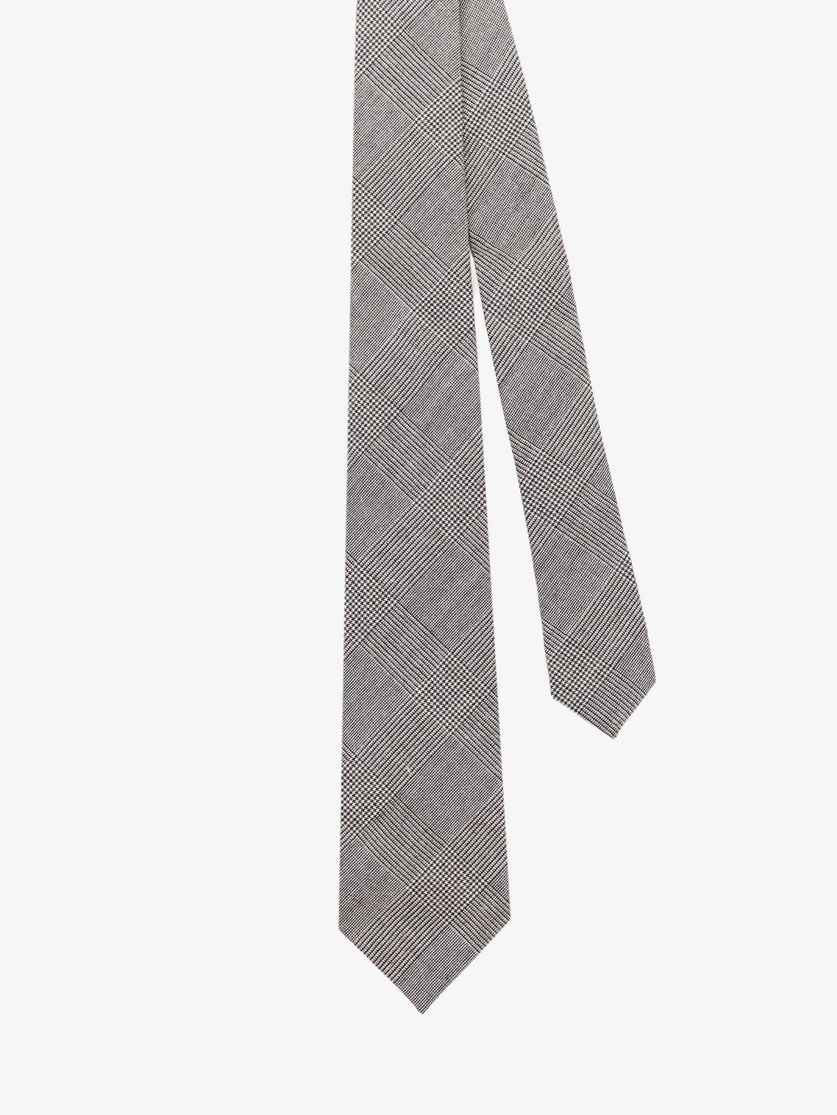 Kiton Men's Wool Tie Grey