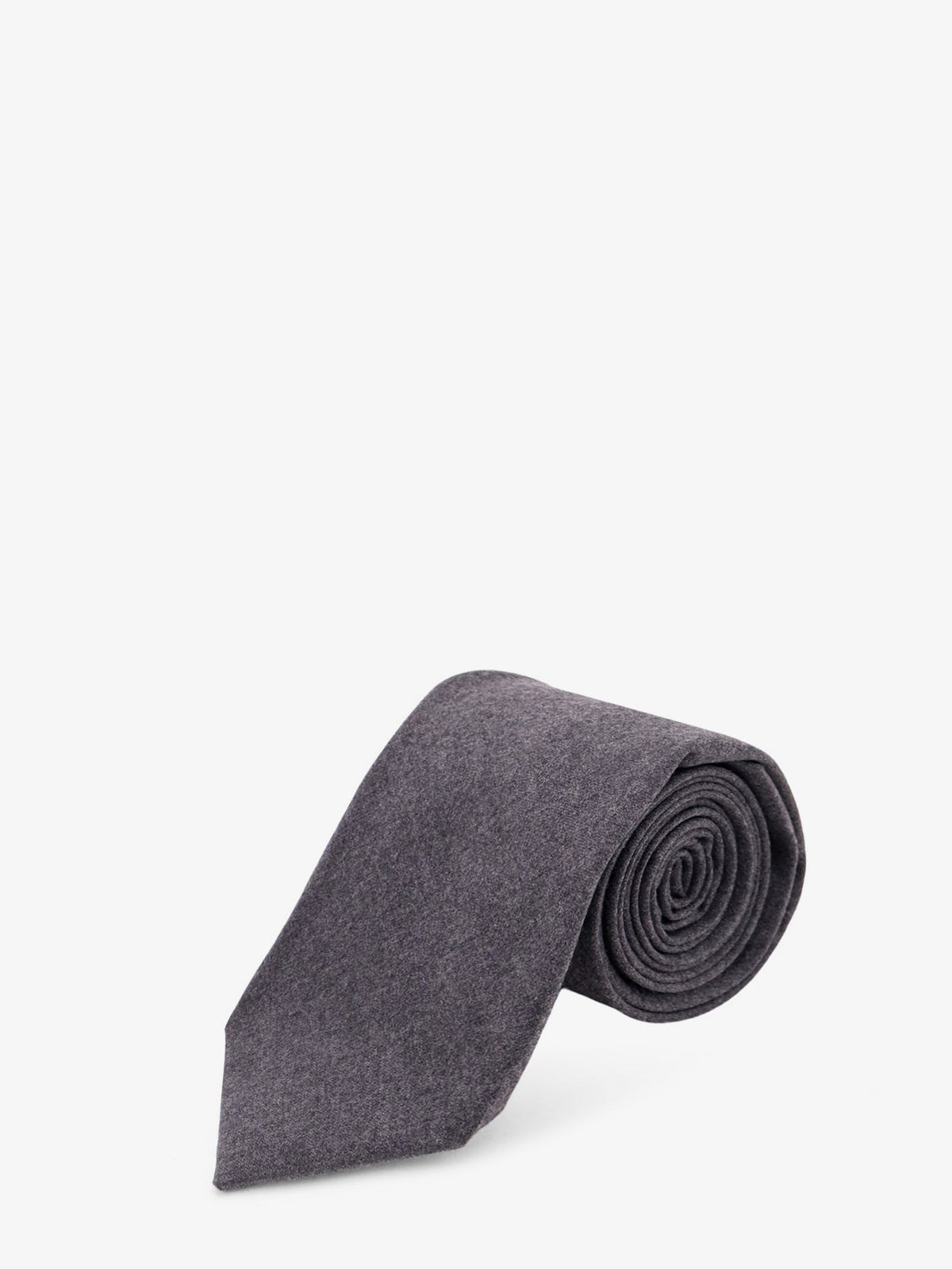 Kiton Men's Wool Tie Grey