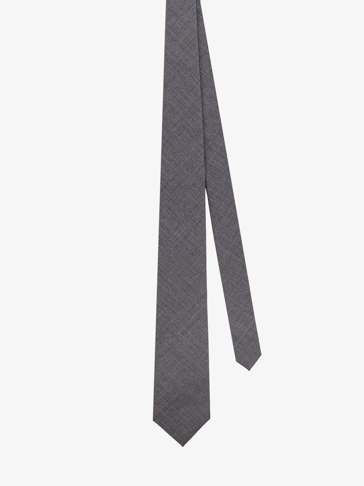Brunello Cucinelli Men's Wool Tie Piombo, view 2