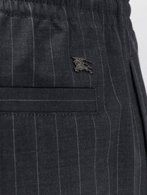 Burberry Men's Wool Trousers Grey