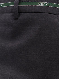 Gucci Men's Wool Trousers Grey