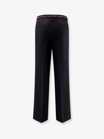 Gucci Men's Wool Trousers Blue
