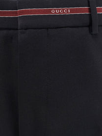 Gucci Men's Wool Trousers Blue