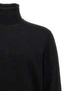 Roberto Collina Wool Turtleneck Sweater Black, view 3