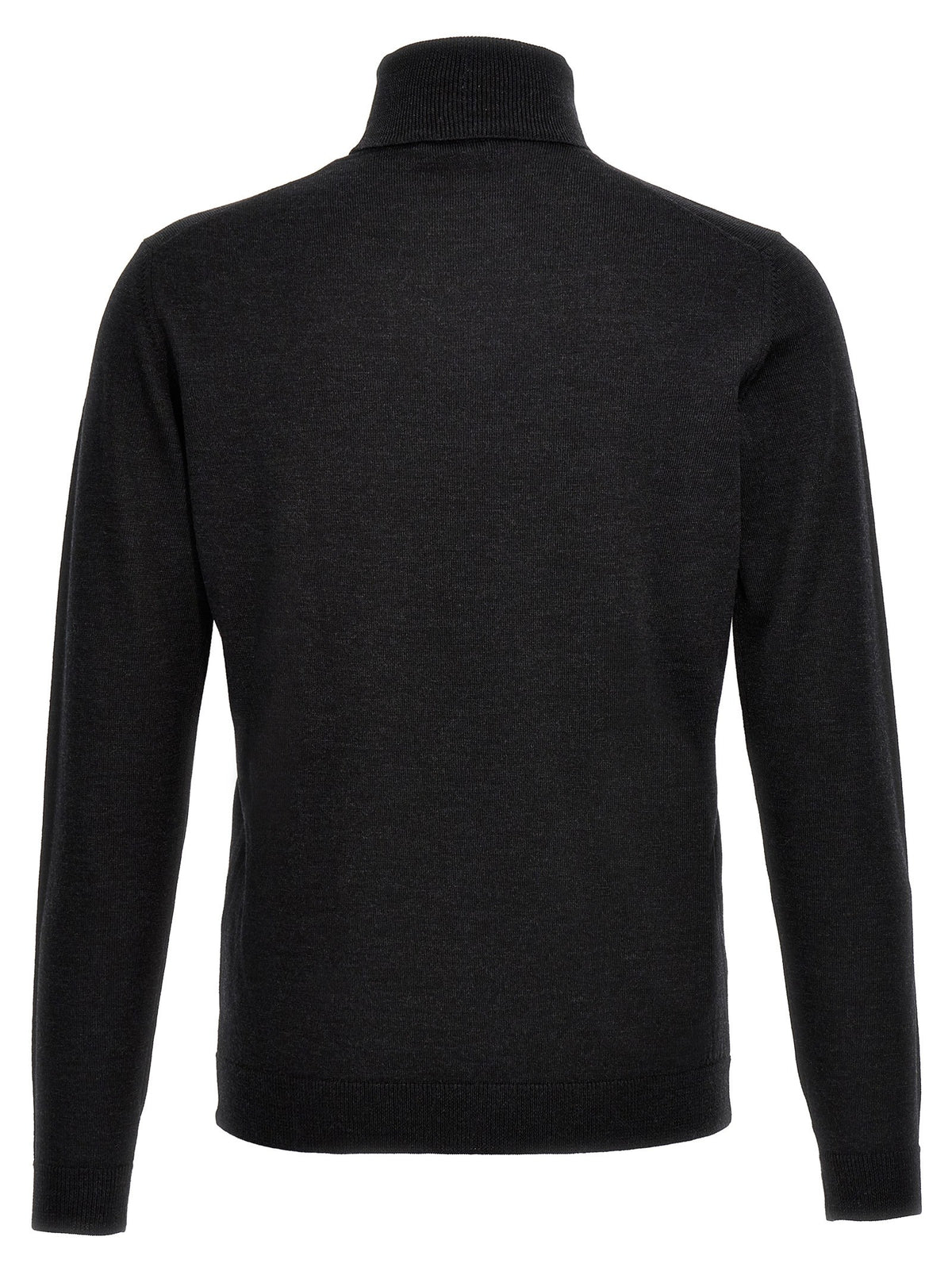Roberto Collina Wool Turtleneck Sweater Grey, view 2