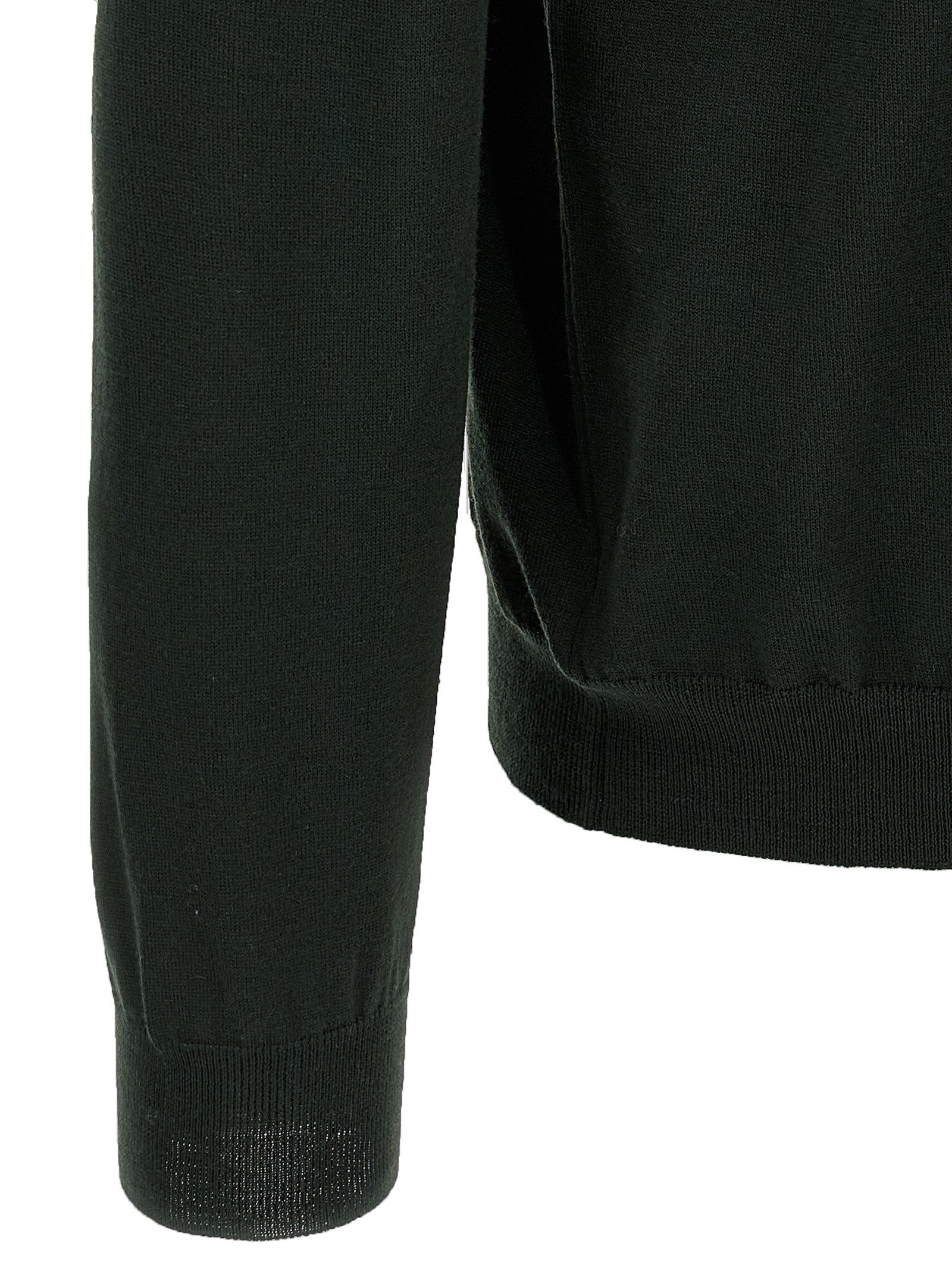 Zanone Wool Turtleneck Sweater Green