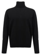 Roberto Collina Wool Turtleneck Sweater Black