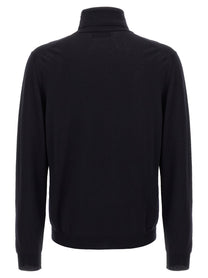 Zanone Wool Turtleneck Sweater Blue