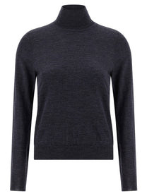 Maison Margiela Wool Turtleneck Sweater Blue