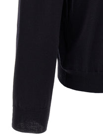 Zanone Wool Turtleneck Sweater Blue