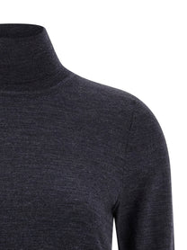 Maison Margiela Wool Turtleneck Sweater Blue