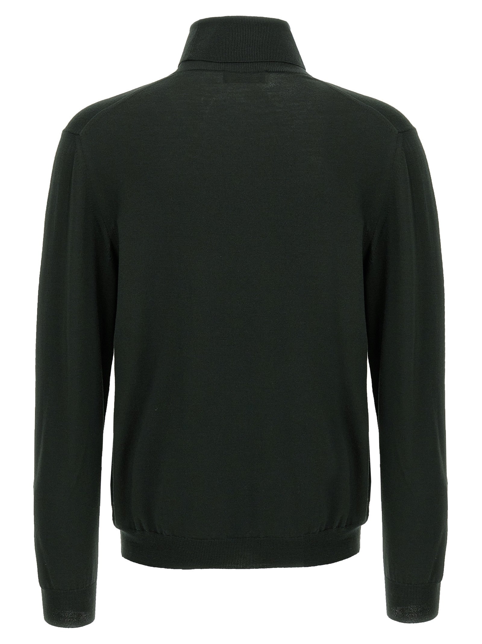 Zanone Wool Turtleneck Sweater Green
