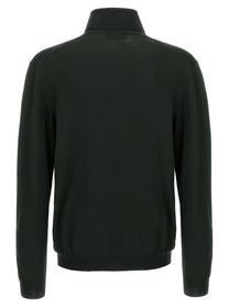 Zanone Wool Turtleneck Sweater Green