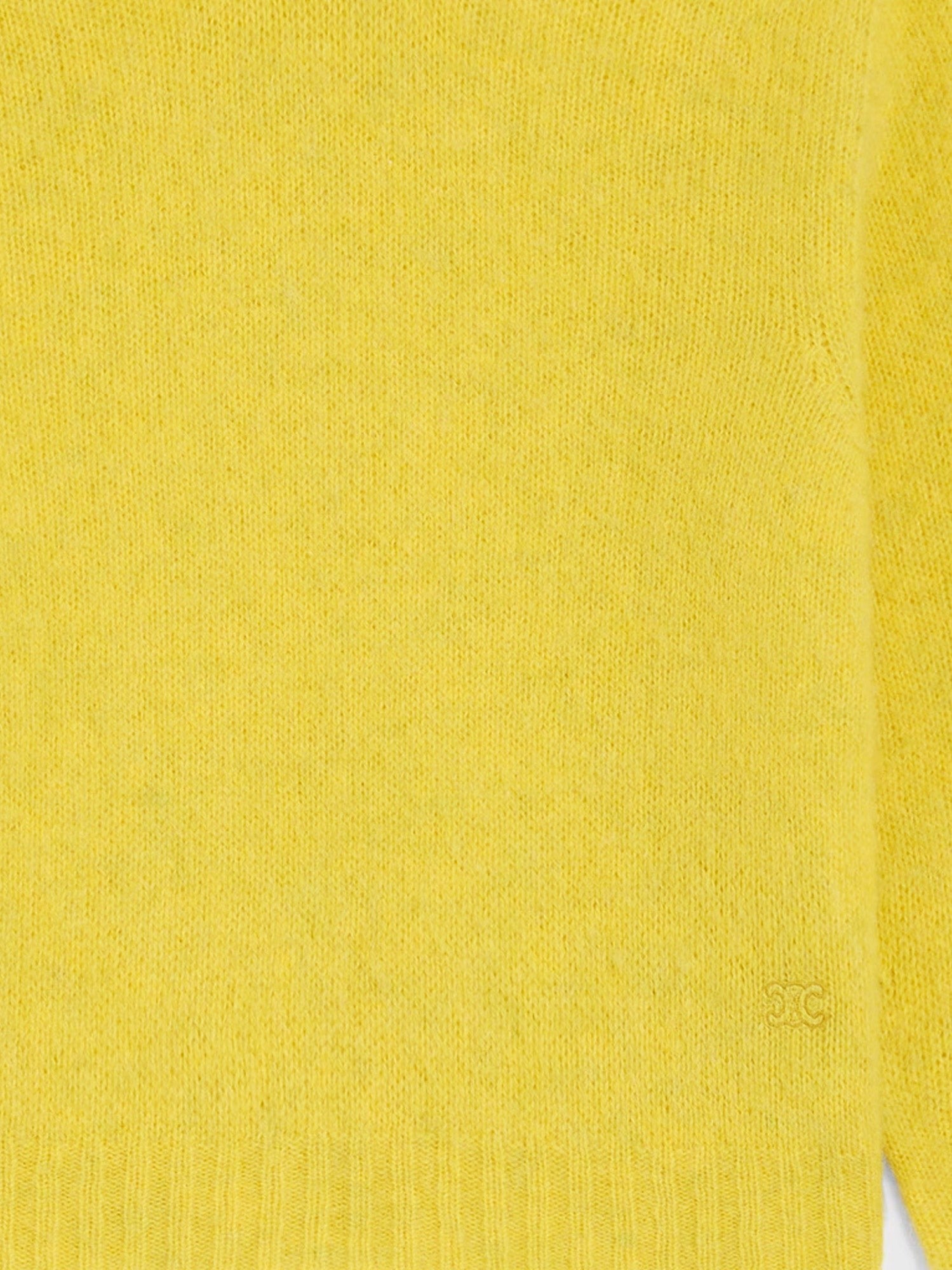 Celine Women's Wool Turtleneck Yellow Celine