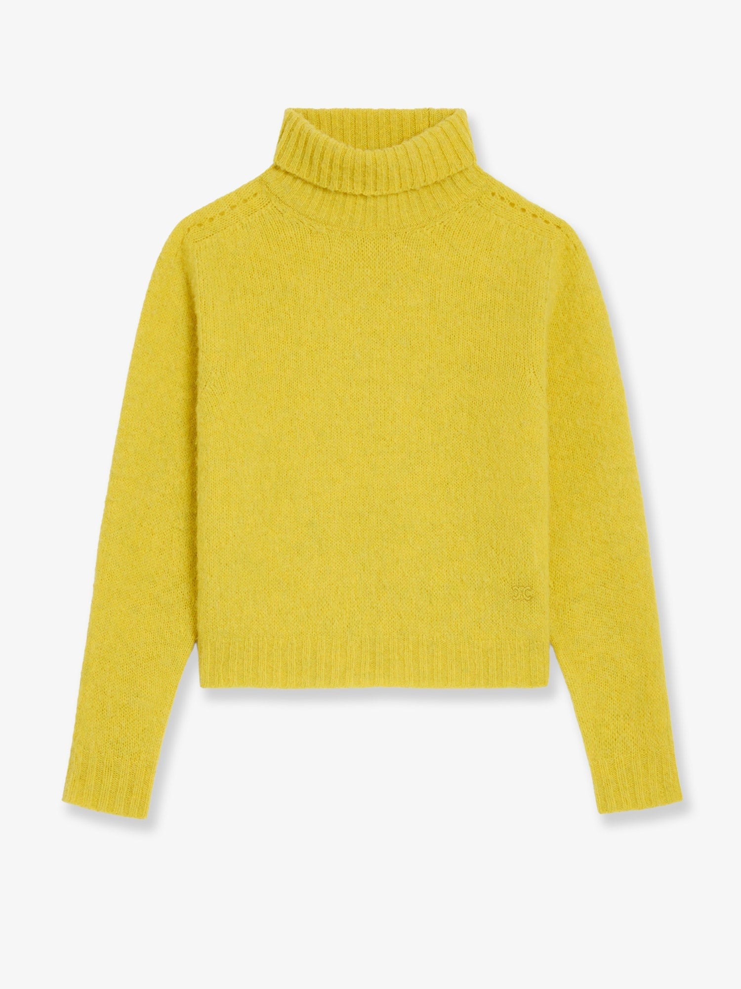 Celine Women's Wool Turtleneck Yellow Celine